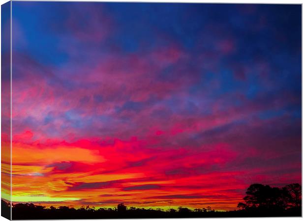 Sunset over Swansea, Tasmania Canvas Print by Gareth Burge Photography
