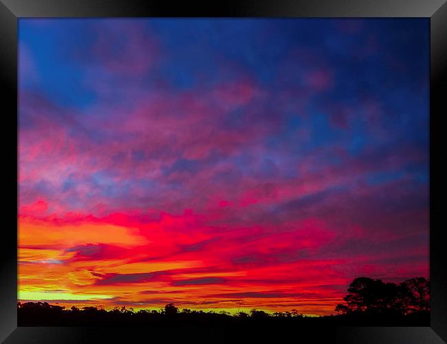 Sunset over Swansea, Tasmania Framed Print by Gareth Burge Photography