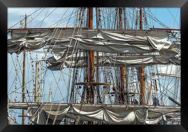 Navigating the High Seas Framed Print by John Hastings