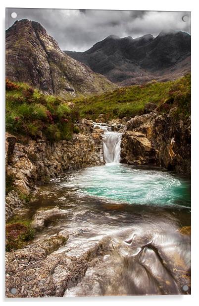 The Fairy Pools Isle of Skye Acrylic by Derek Beattie