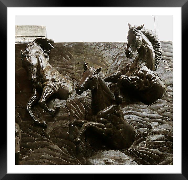 Wild Horses Framed Mounted Print by Susan Mundell