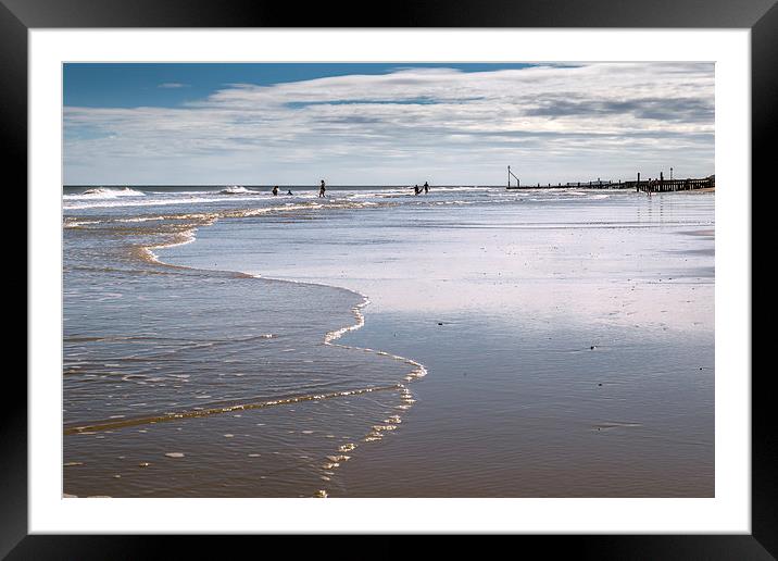 Wet sands Framed Mounted Print by Stephen Mole