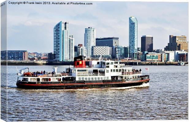 The Mersey Ferry Royal Iris Canvas Print by Frank Irwin