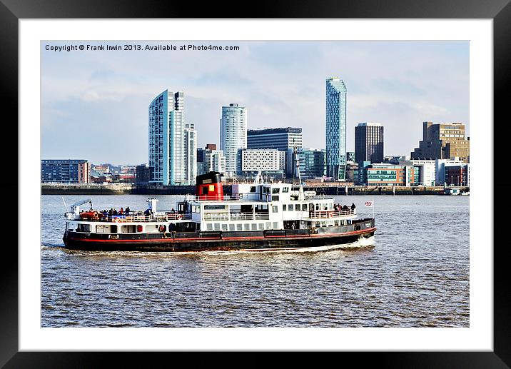 The Mersey Ferry Royal Iris Framed Mounted Print by Frank Irwin