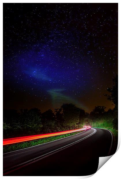 Drive me to the milky way Print by Mark Bunning
