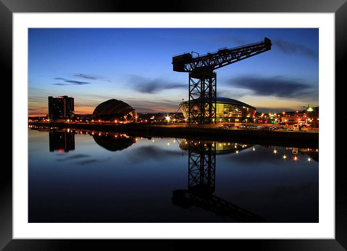 Glasgows Magnificent Reflection Framed Mounted Print by Les McLuckie