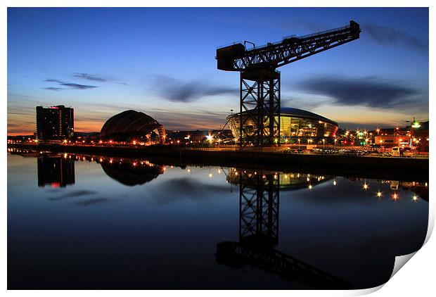 Glasgows Magnificent Reflection Print by Les McLuckie