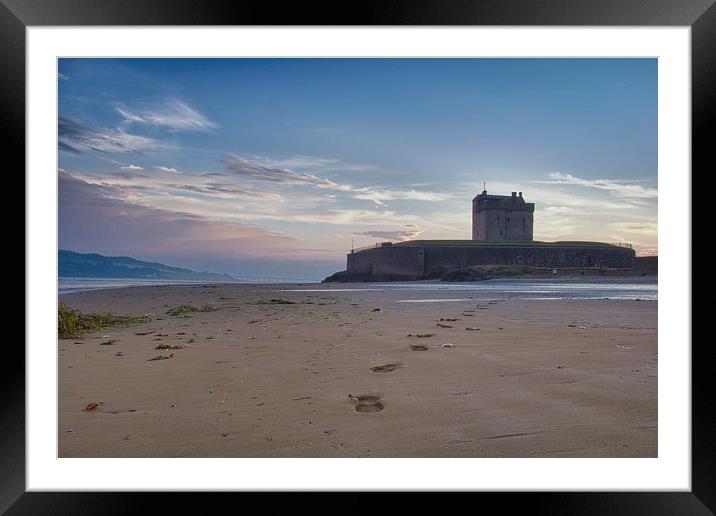 Broughty Castle Sands Framed Mounted Print by craig beattie