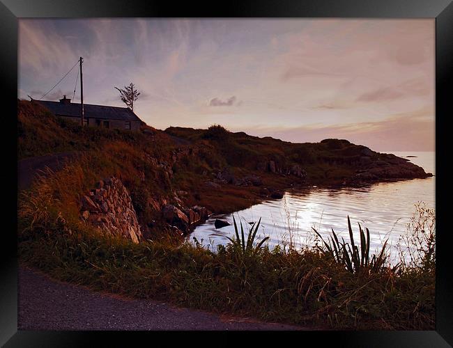 Evening at Trawenagh Bay Framed Print by Steven Watson