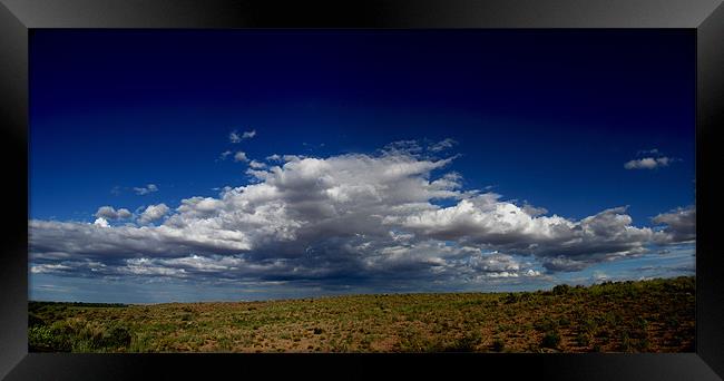 Indian Desert Sky Framed Print by Thomas Grob