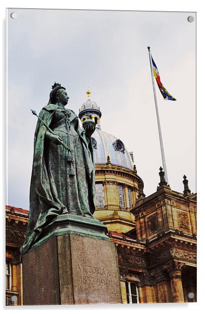 Queen Victoria Statue- Birmingham city Acrylic by Nadeesha Jayamanne