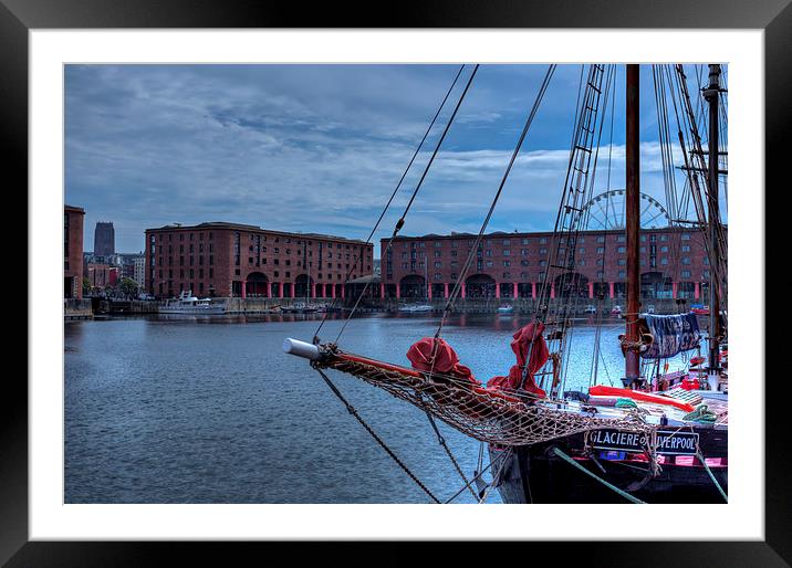 Albert Dock Liverpool Framed Mounted Print by Sandra Pledger