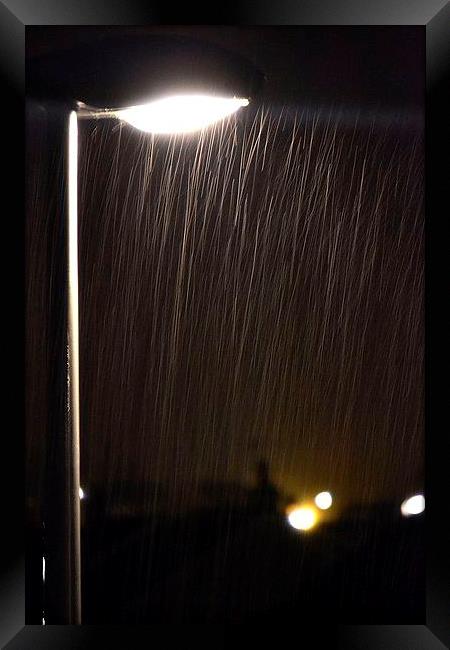 Light Rain Framed Print by  