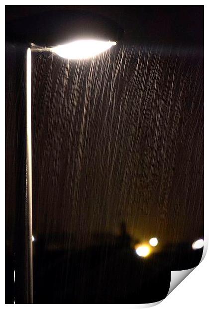 Light Rain Print by  