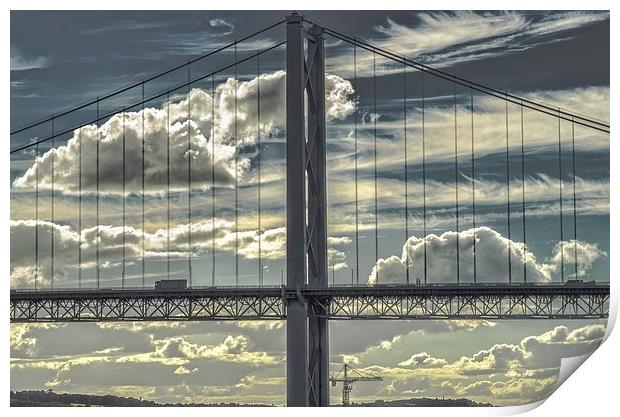 Forth Road Bridge Scotland Print by Tylie Duff Photo Art
