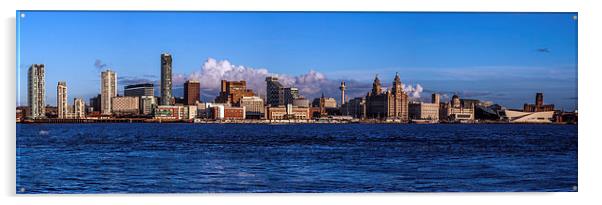 Liverpool Cityscape Panoramic Acrylic by Paul Madden