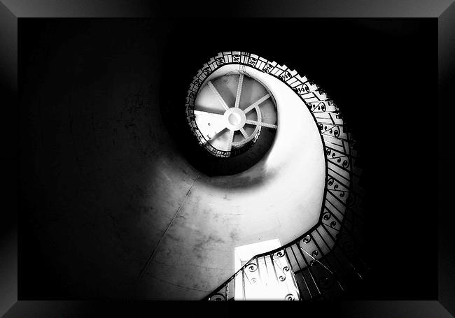Spiral Staircase Framed Print by Nigel Bangert