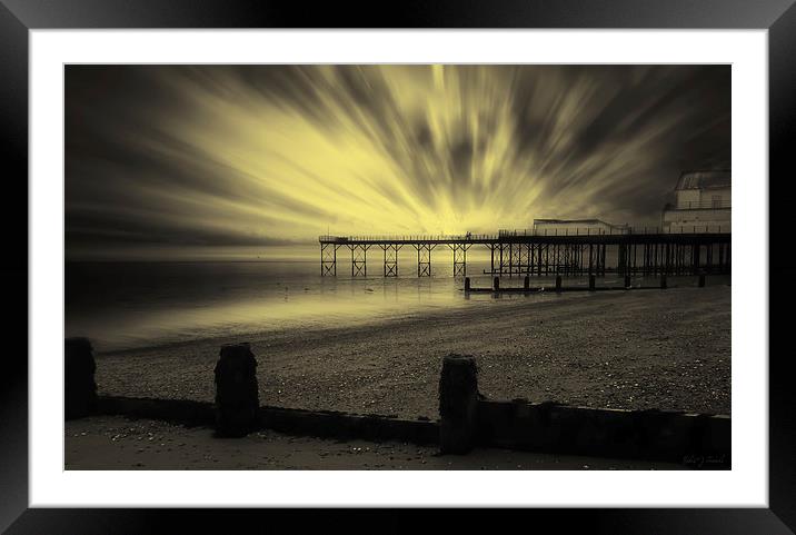 THE PIER Framed Mounted Print by Rob Toombs