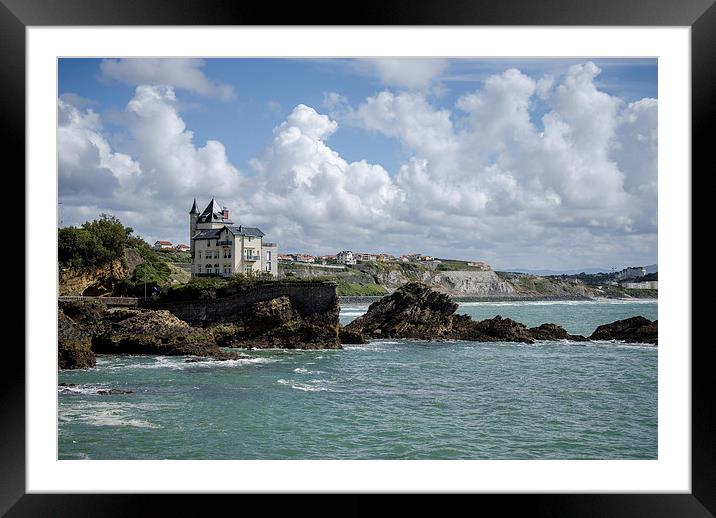 Biarritz in May Framed Mounted Print by Michelle PREVOT