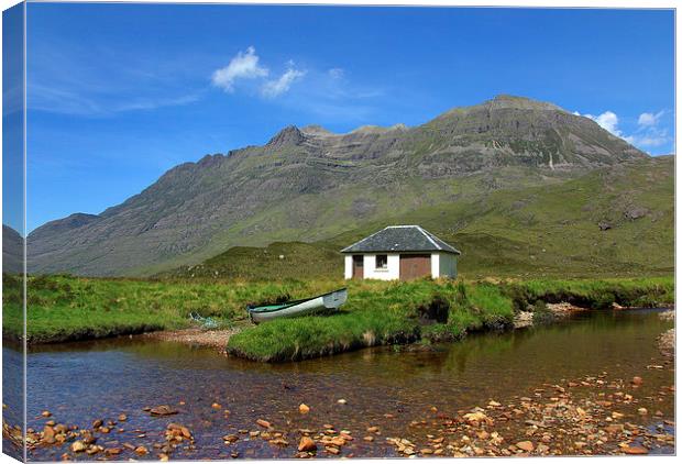 View of Liathach Canvas Print by David Wilson