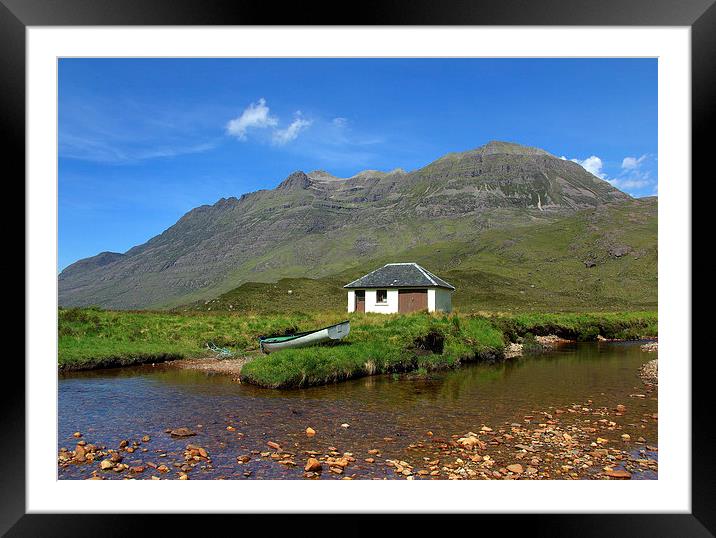 View of Liathach Framed Mounted Print by David Wilson
