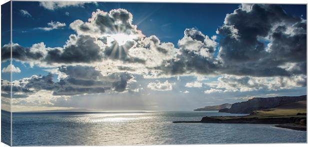 Behind the clouds Canvas Print by Phil Wareham