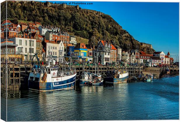 Scarborough Harbour Canvas Print by Trevor Kersley RIP