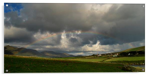 Rainbow over Dunsheen Acrylic by barbara walsh