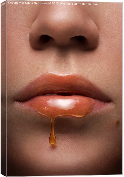 honey lips Canvas Print by Silvio Schoisswohl