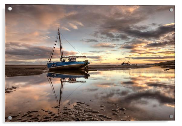 September sunrise at Meols Acrylic by Paul Farrell Photography