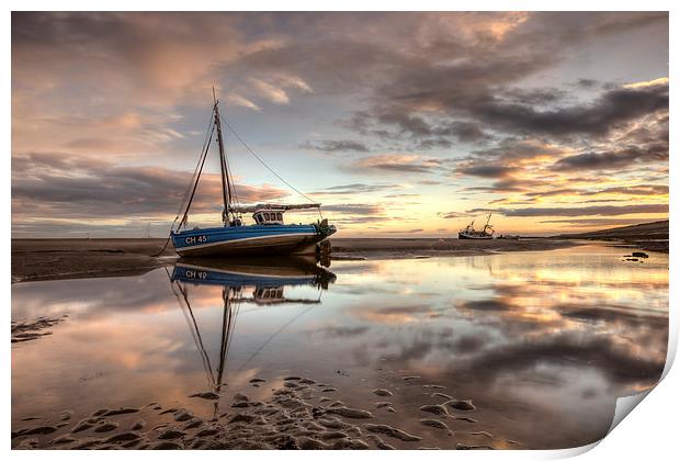 September sunrise at Meols Print by Paul Farrell Photography