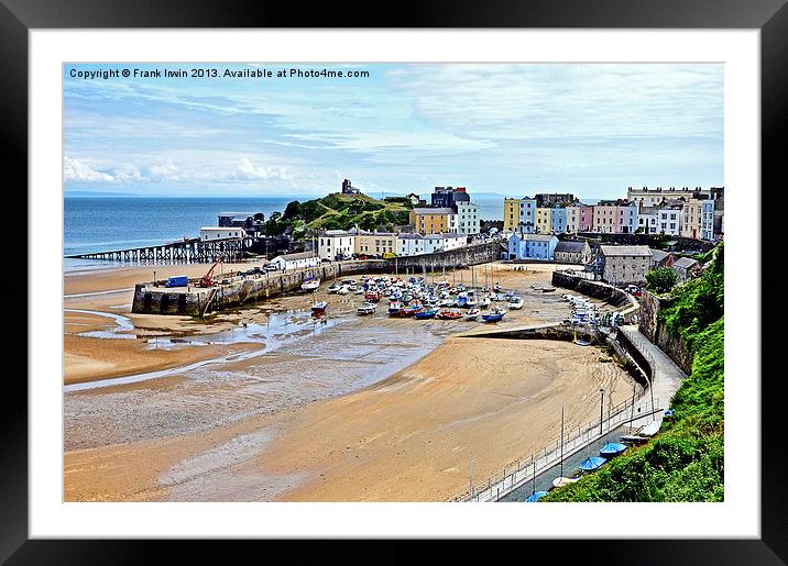 The Beautiful Tenby Harbour Framed Mounted Print by Frank Irwin