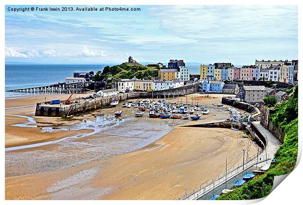 The Beautiful Tenby Harbour Print by Frank Irwin