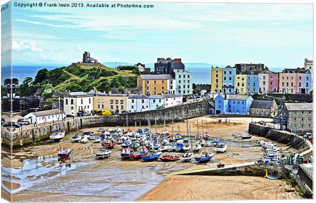 The beautiful Tenby harbour Canvas Print by Frank Irwin