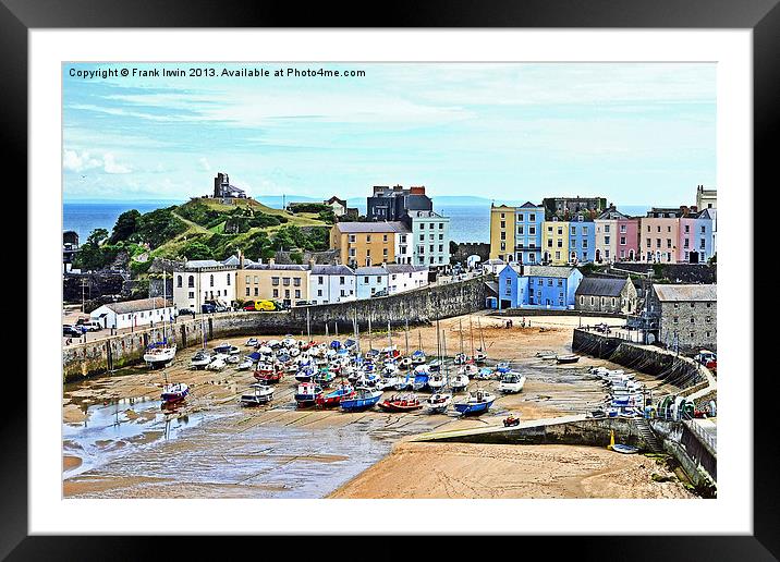 The beautiful Tenby harbour Framed Mounted Print by Frank Irwin
