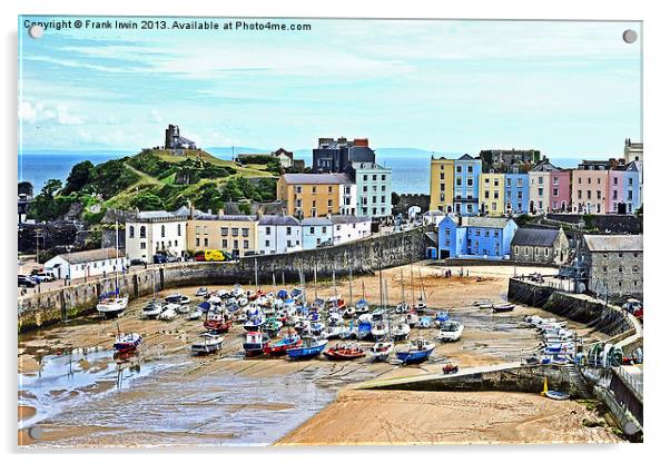 The beautiful Tenby harbour Acrylic by Frank Irwin