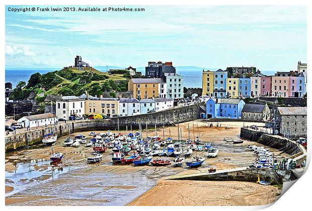 The beautiful Tenby harbour Print by Frank Irwin