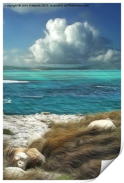 Nonsuch Bay, Antigua Print by John Edwards