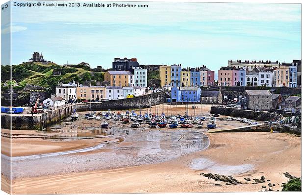 The Beautiful Tenby Harbour Canvas Print by Frank Irwin