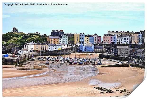 The Beautiful Tenby Harbour Print by Frank Irwin