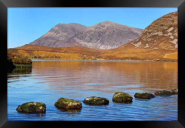 Arkle and Stepping Stones Framed Print by David Wilson