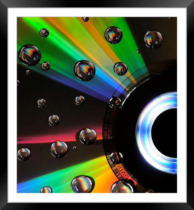 CD Digital Art Light Painting Framed Mounted Print by Adam Payne