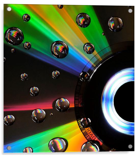 CD Digital Art Light Painting Acrylic by Adam Payne