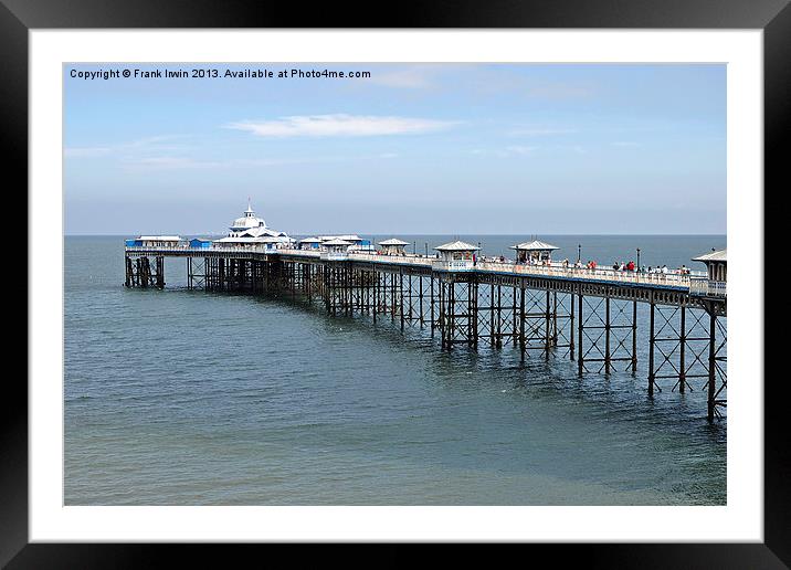 The famous Victorian  Llandudno Pier Framed Mounted Print by Frank Irwin