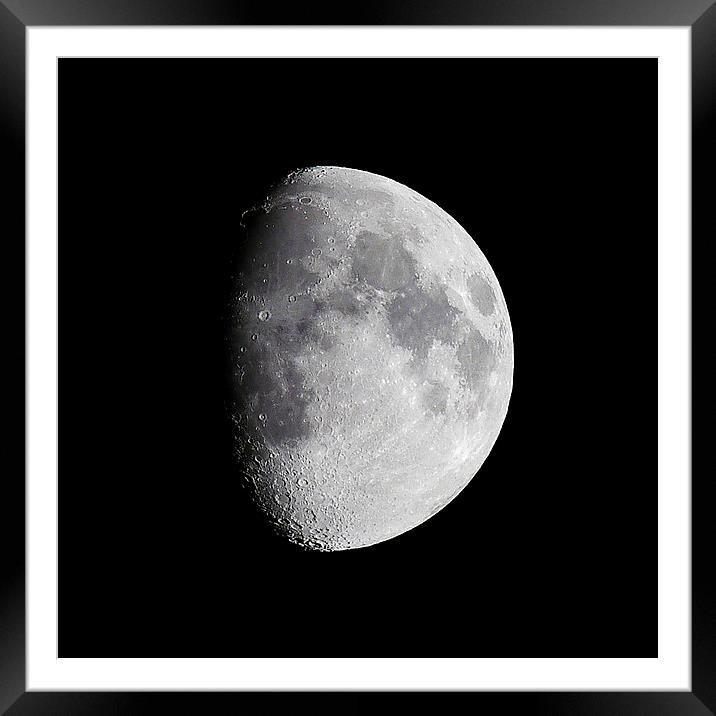 Quite simply The Moon Framed Mounted Print by Adam Payne