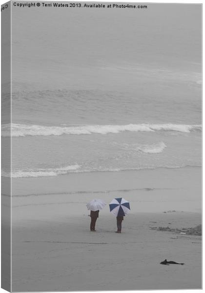 Brolly Holiday Canvas Print by Terri Waters