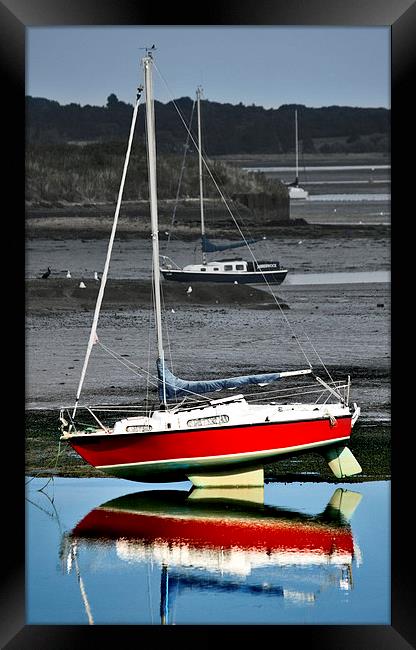 River Stour Yachts Framed Print by Darren Burroughs