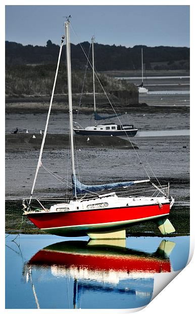 River Stour Yachts Print by Darren Burroughs
