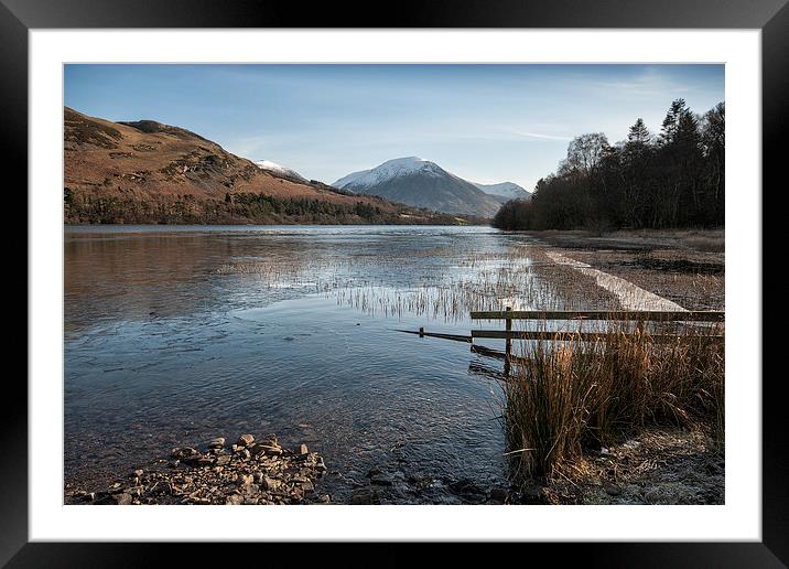 Loweswater in Winter, Lake District, Cumbria Framed Mounted Print by Martin Parratt