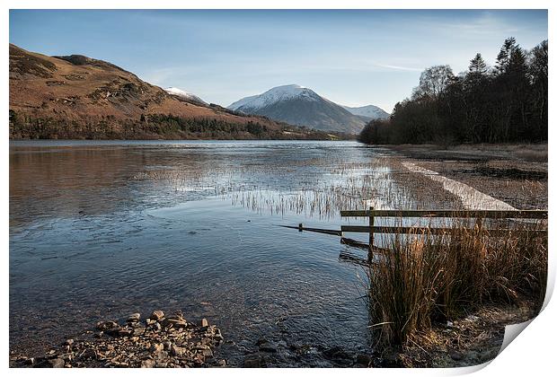 Loweswater in Winter, Lake District, Cumbria Print by Martin Parratt